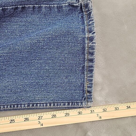 Levis Strauss Signature Womens Jeans Size 14 Medium 34x31 Mid Rise Bootcut Vtg - Picture 10 of 11